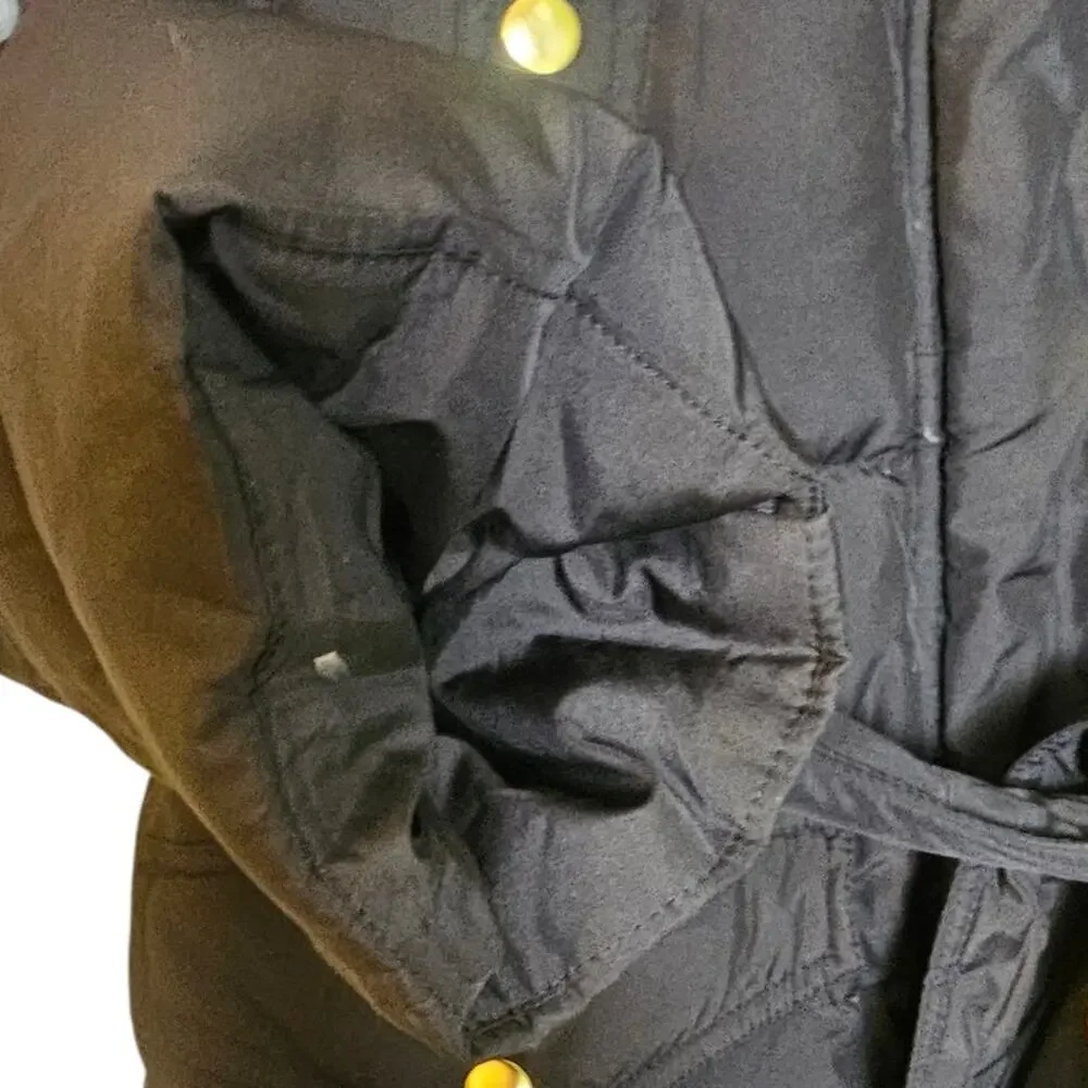 J. Crew Black Wintress Down Filled Winter Puffer Coat with Hood